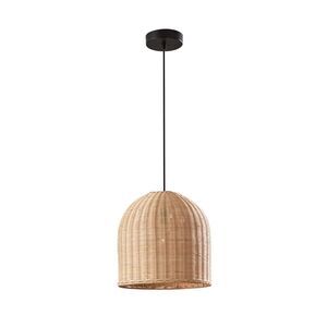 Adesso - Bahama Pendant with Light Rattan Dark Bronze - Ade Bronze